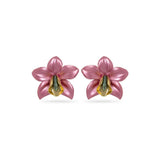 Metallic Orchid Magenta Earrings