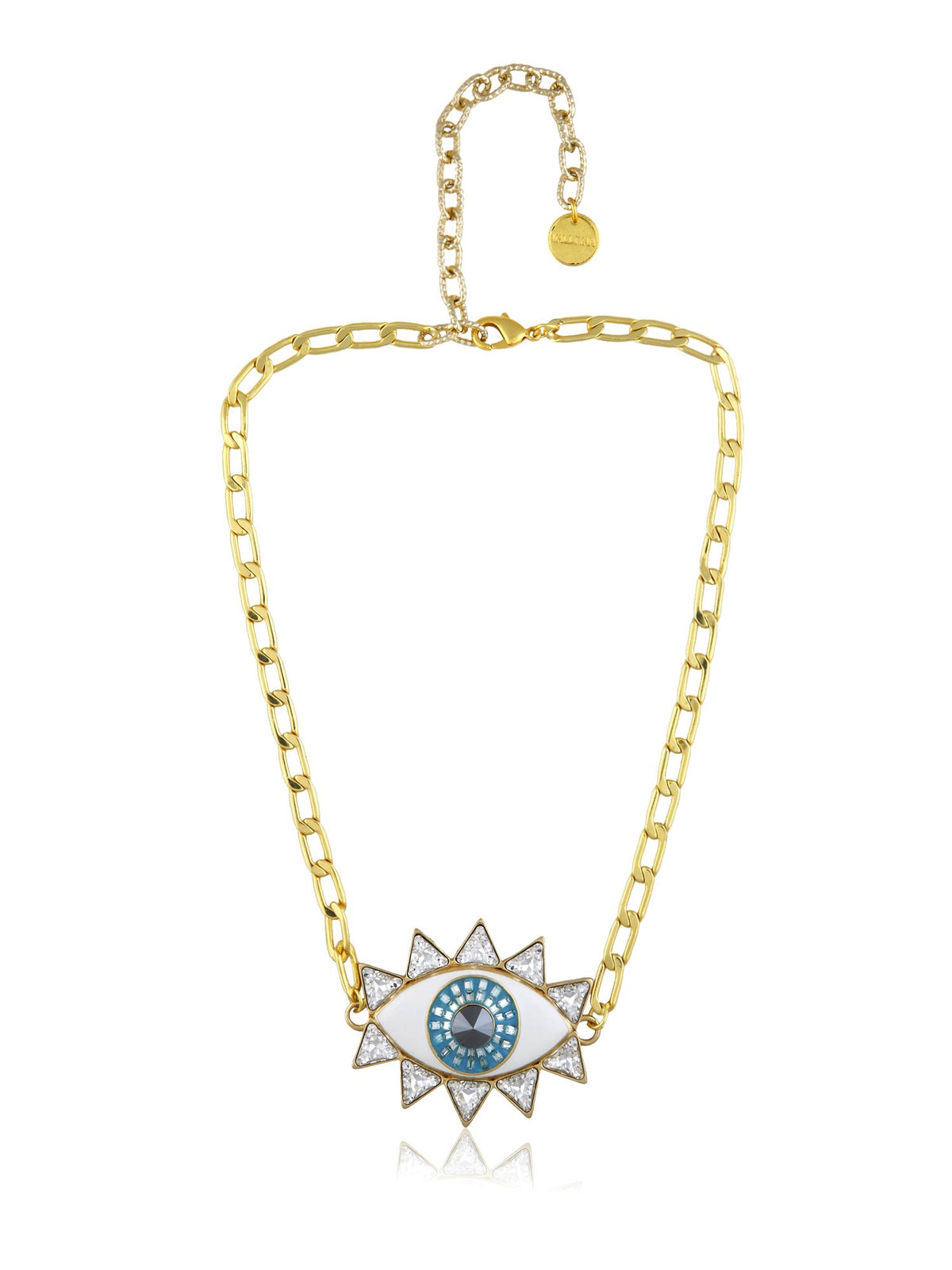Gold Evil Eye Necklace