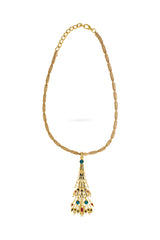 Red Long Egyptian Pendant Necklace