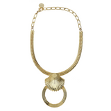 Shell Hoop Necklace