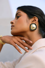 Zia Enamel Stud Earrings