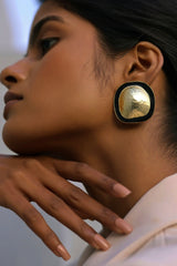 Zia Enamel Stud Earrings