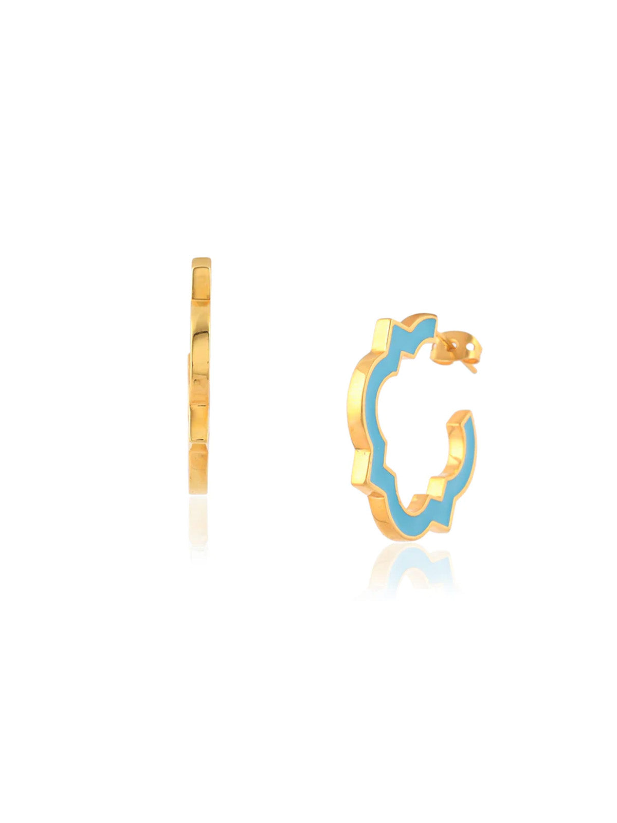 Half Cut Studded Earrings