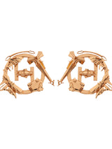 O.H. Monogram Mini Studs