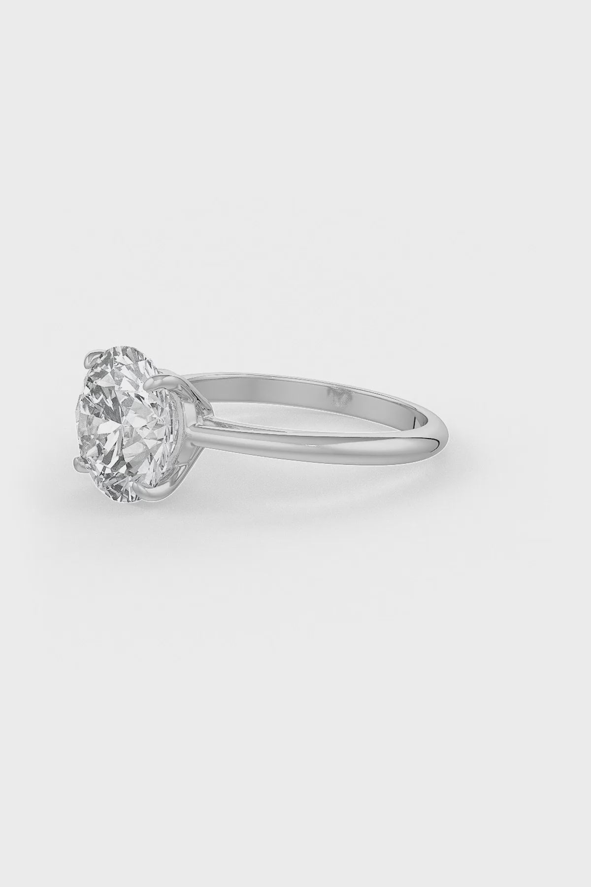 Brilliant Round Shaped Solitaire Engagement Ring