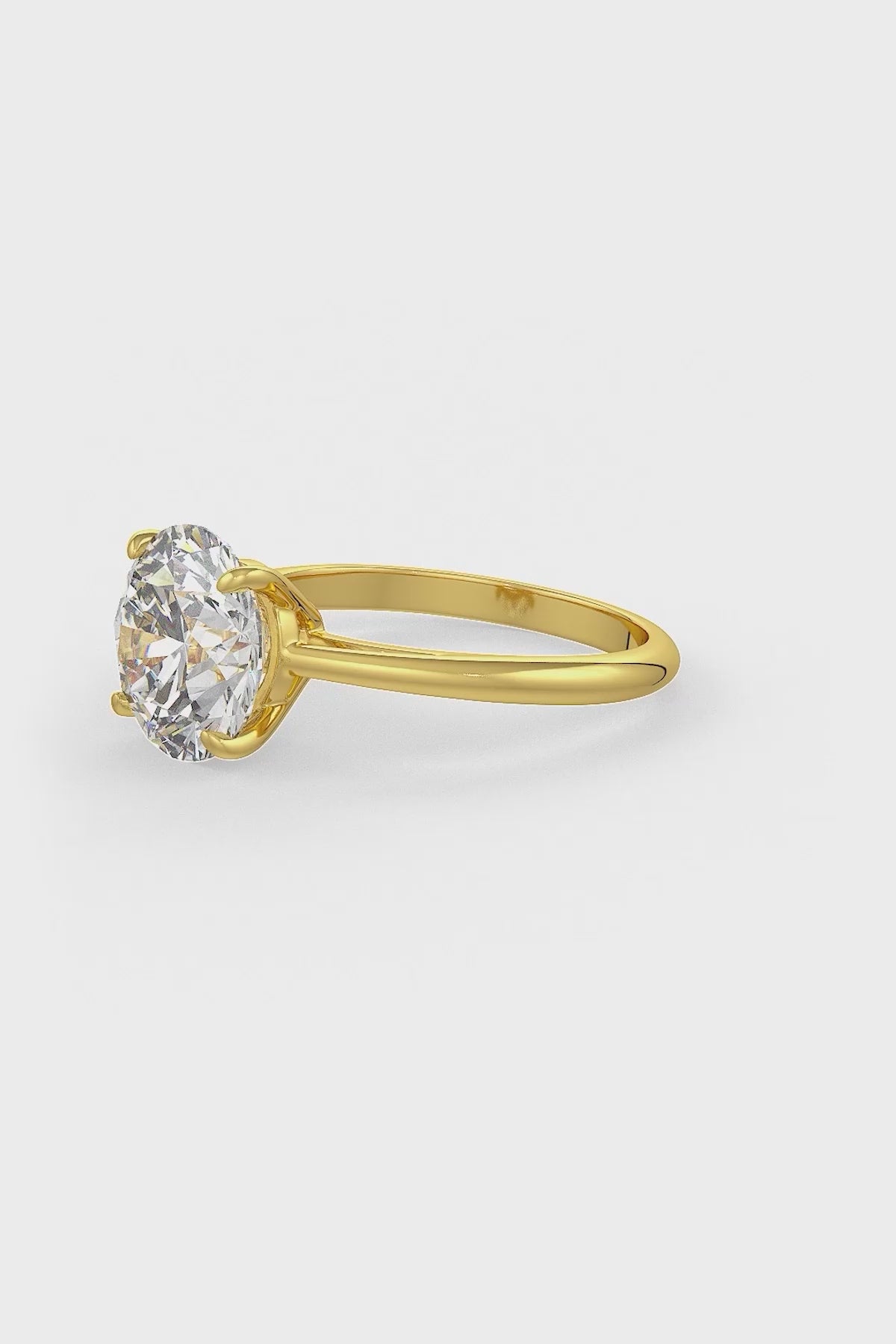 Brilliant Round Shaped Solitaire Engagement Ring