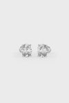 Oval Shaped Solitaire Stud Earrings