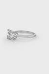Square Shaped Solitaire Engagement Ring