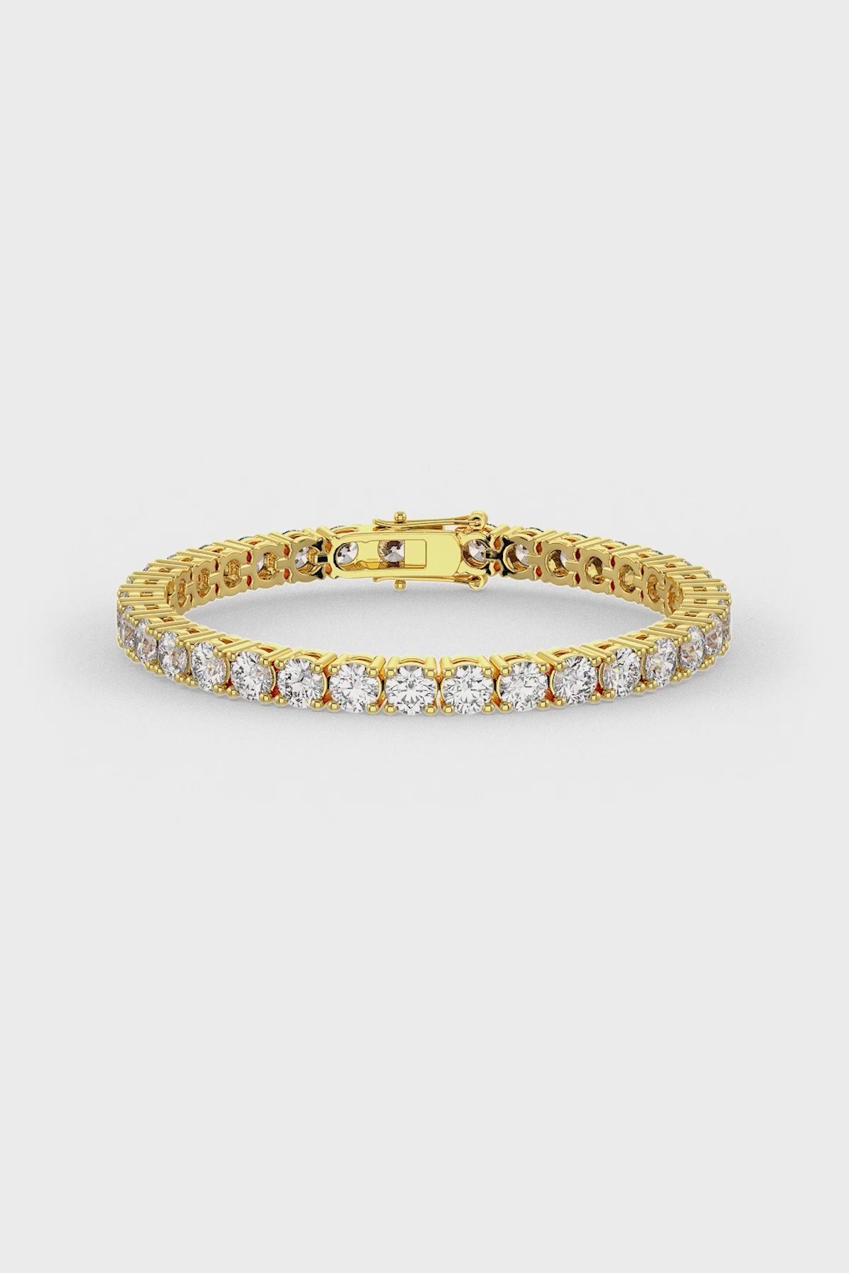 Brilliant Round Shaped Solitaire Tennis Bracelet