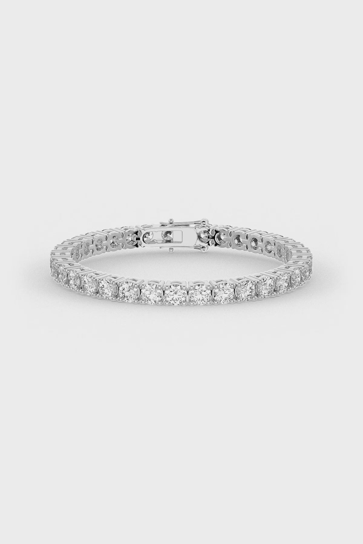 Brilliant Round Shaped Solitaire Tennis Bracelet