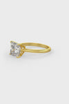 Square Shaped Solitaire Engagement Ring