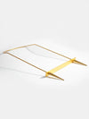 Flat Gold Bar Necklace