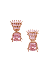 Rosé Glaze Petal Studs