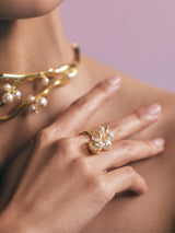 Pearl Cluster Ring