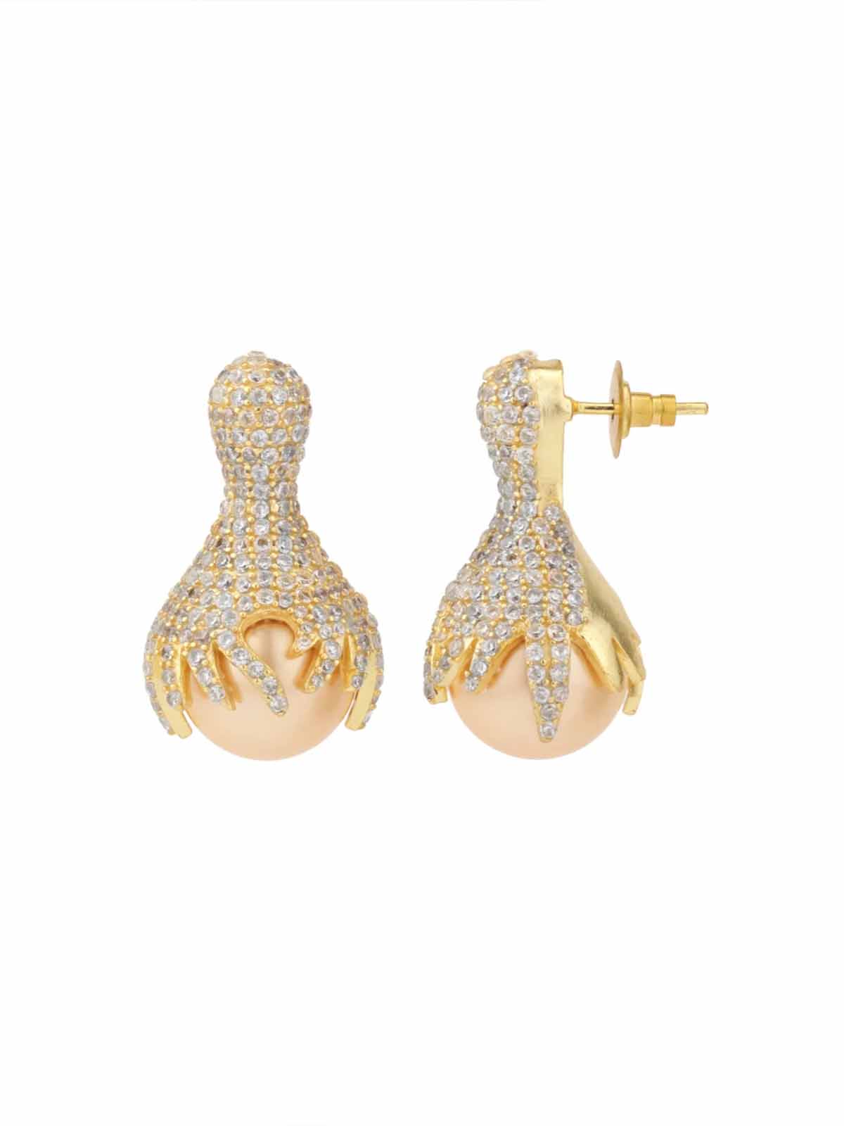 Champagne Crystal Pearl Drops