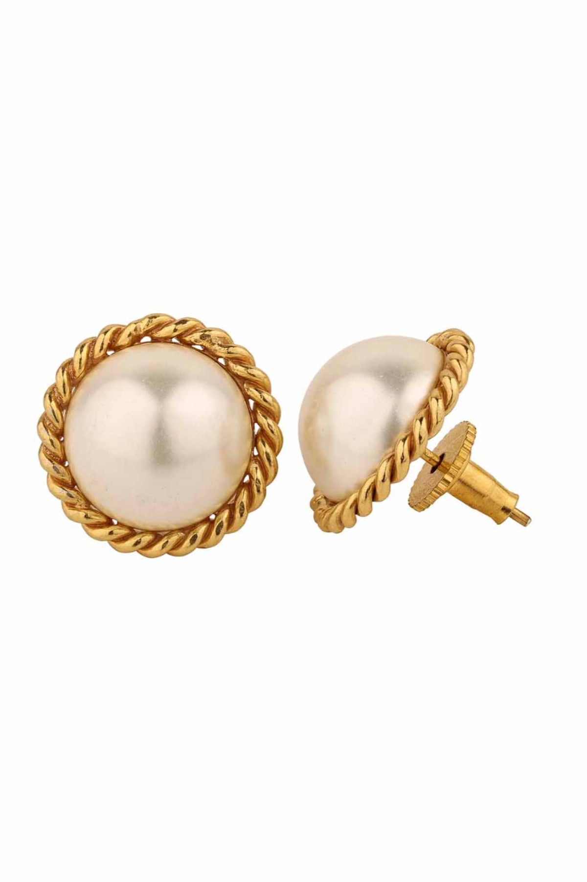 Kangana Ranaut - Classic Vintage Pearl Studs