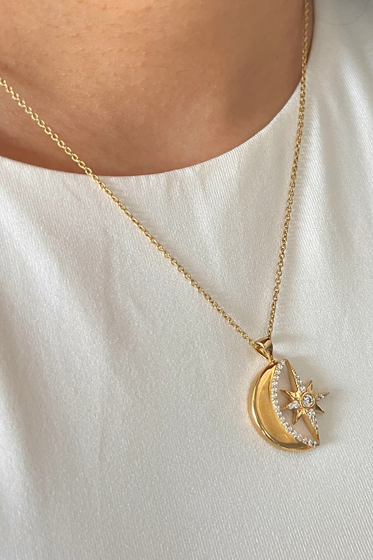 Celestial Gold Charm Pendant Necklace