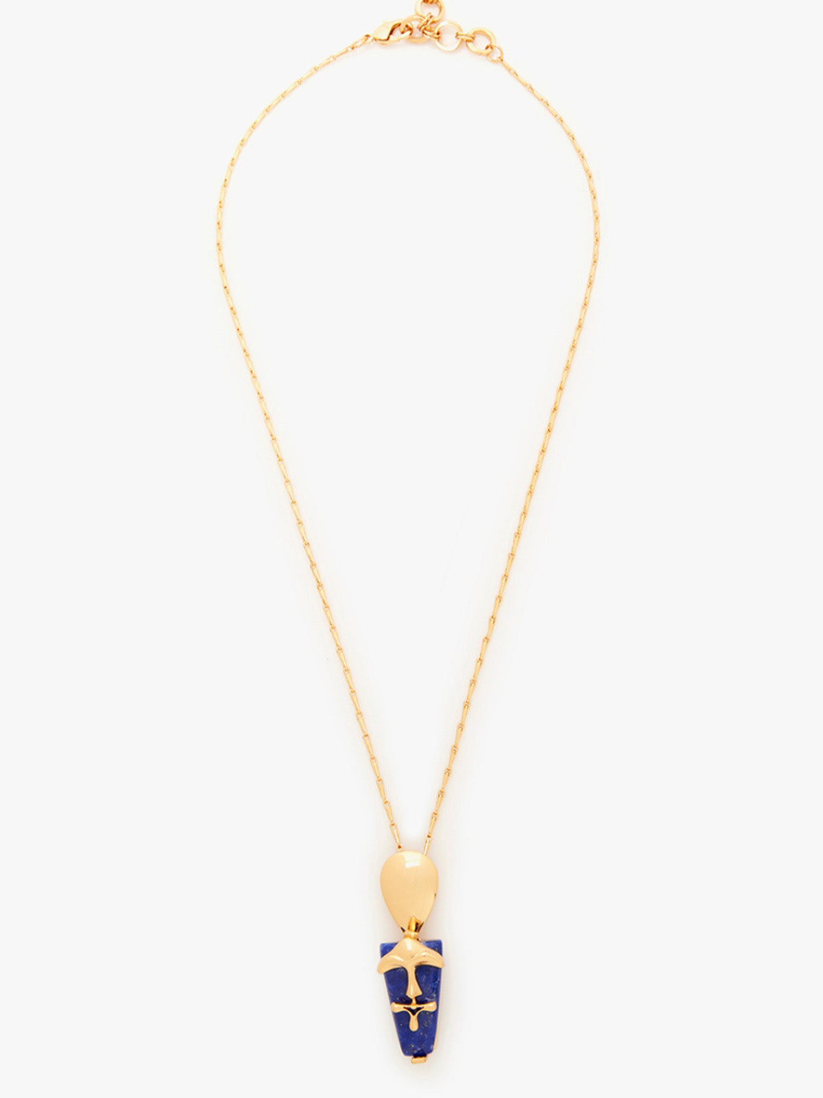 Iconic Sculpt Blue Neckace