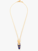 Iconic Sculpt Blue Neckace