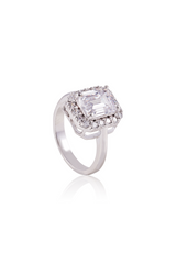Amara Emerald Cut Solitaire Ring