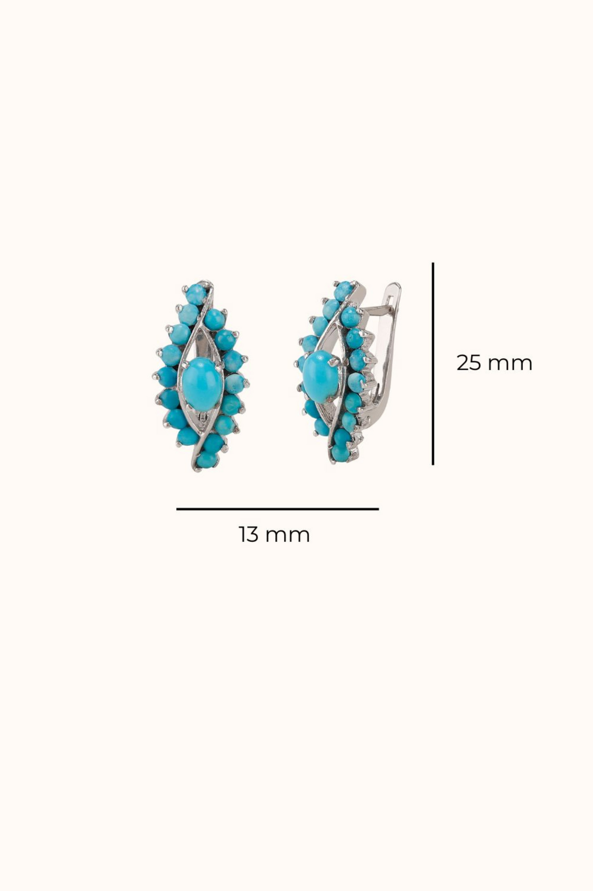Turquoise Evil Eye Earrings