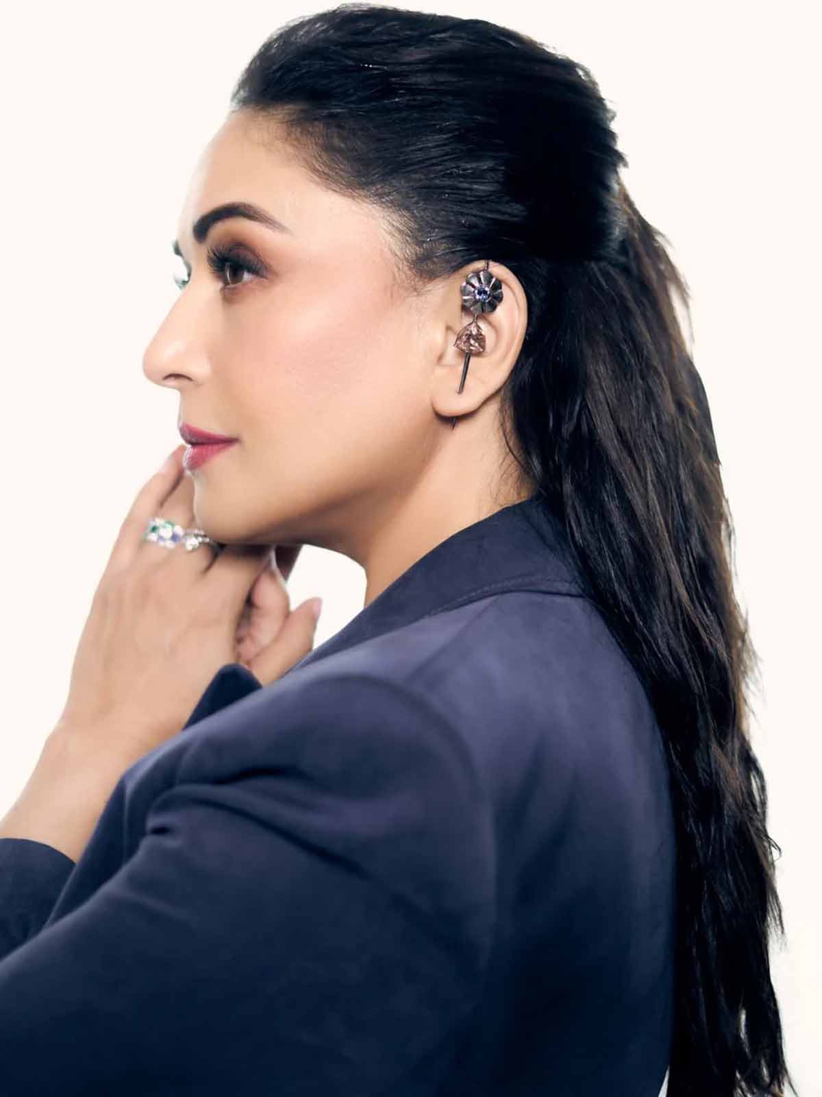 Madhuri Dixit in Vintage Lily Danglers