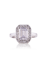Amara Emerald Cut Solitaire Ring