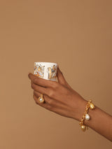 Pearl & Heart Drop Bracelet