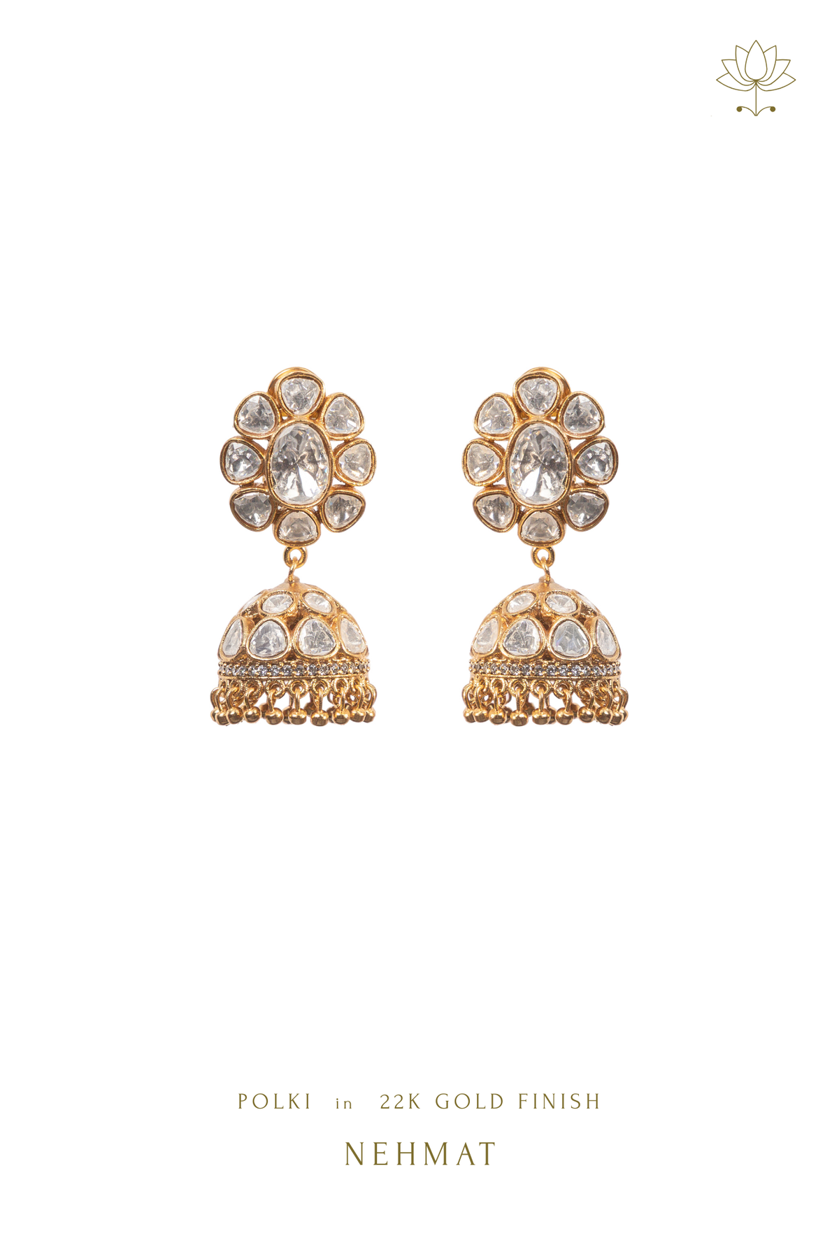 Niyara Polki Jhumkas