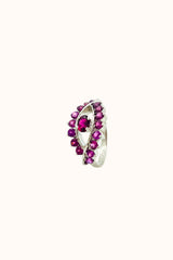 Rhodolite Evil Eye Ring