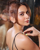 Rakul Preet Singh in Crystal Earring Cuffs