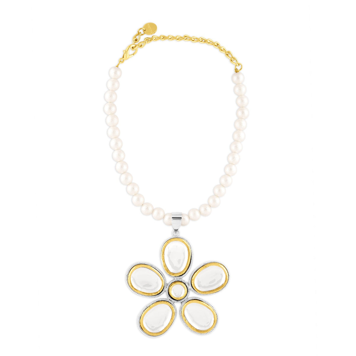 Polki Flower Necklace