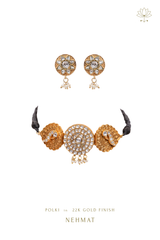 Gold Polki Heritage Choker
