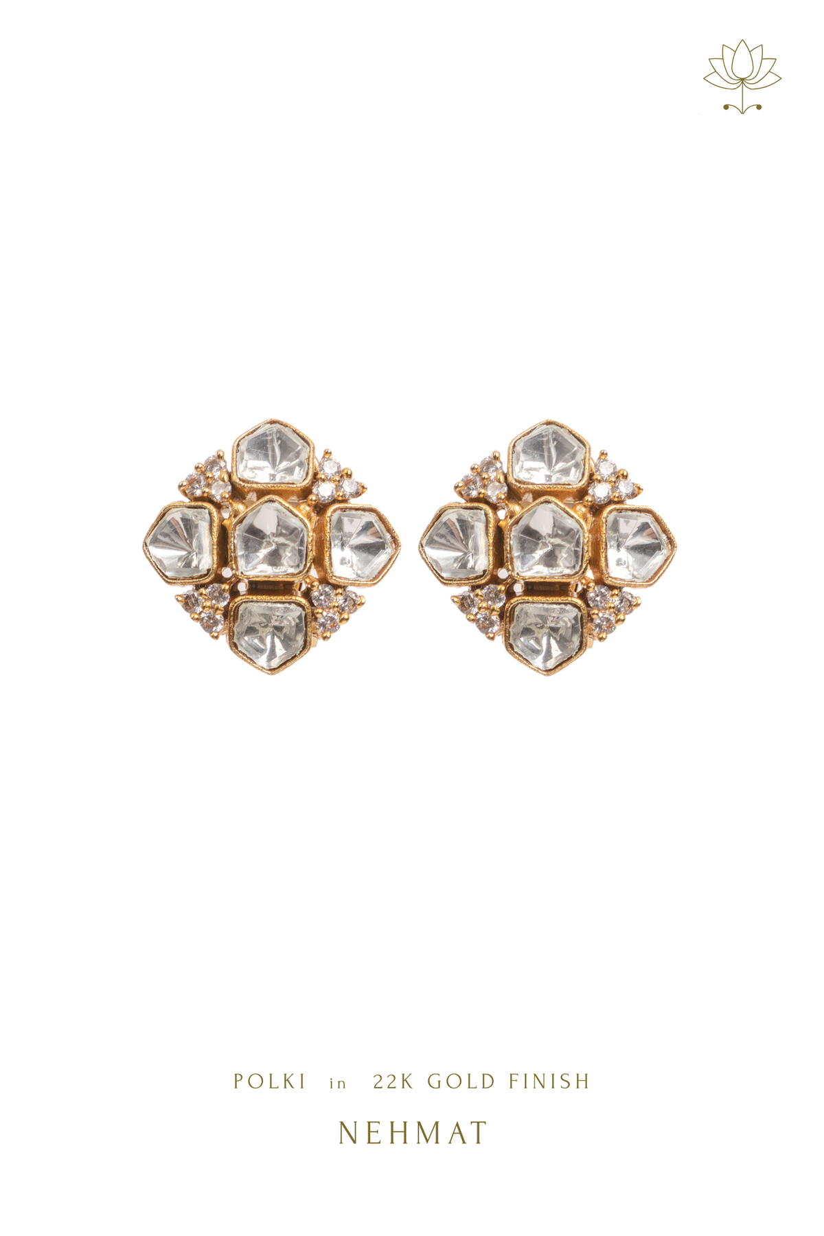Aira Polki Studs