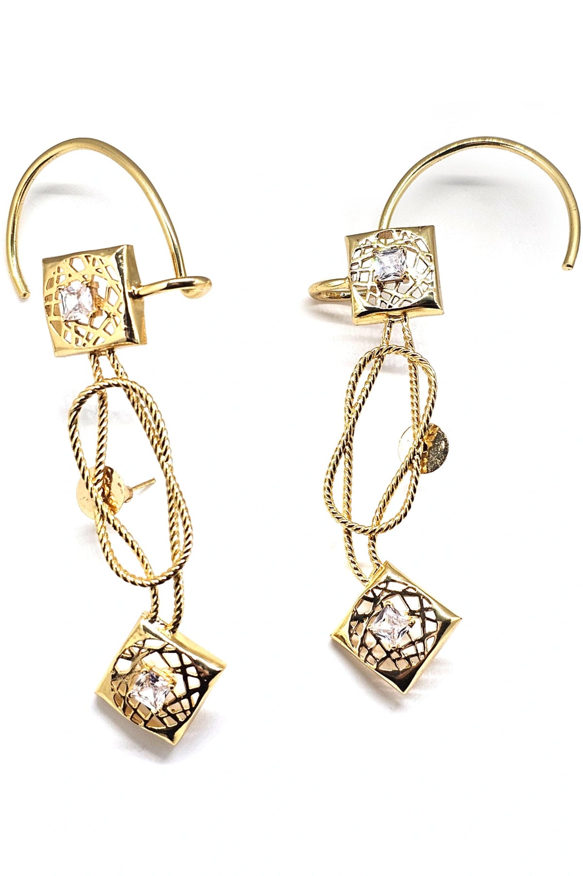 Signal Knot Statement Earrings