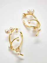 Pearl Cluster Ear Huggies