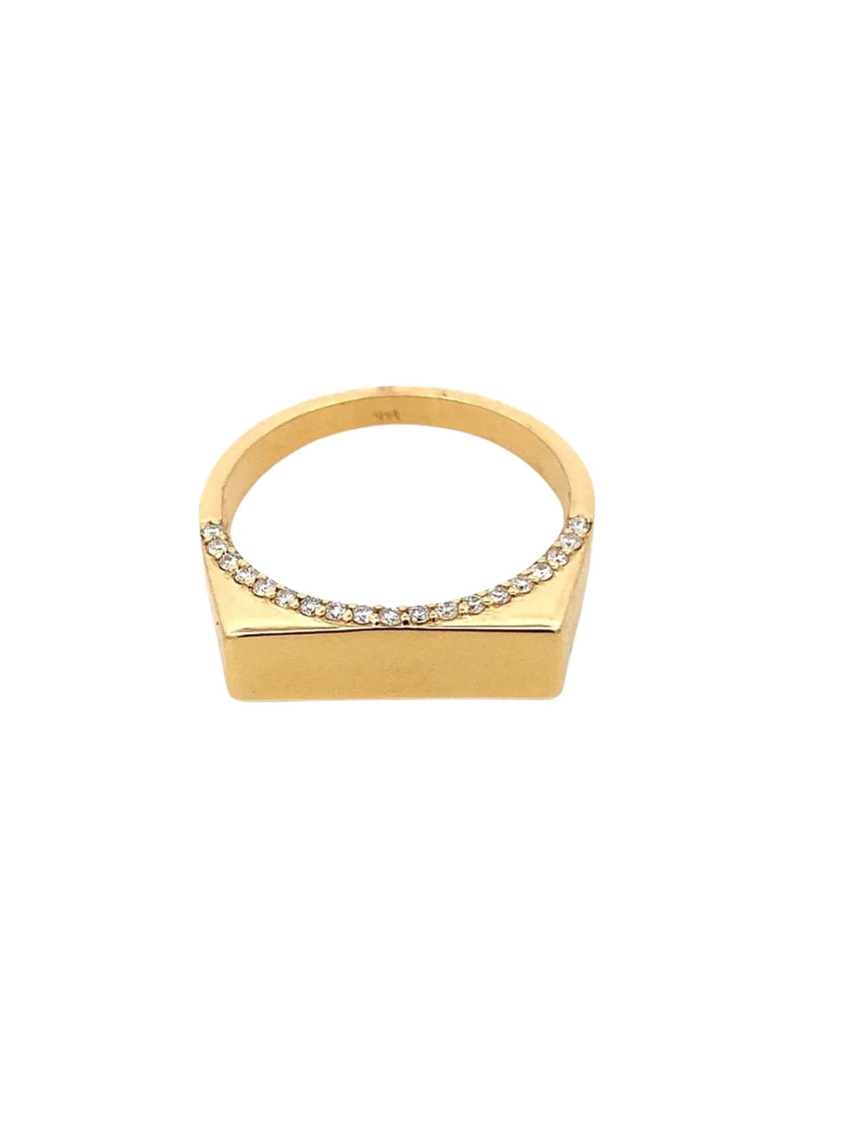 Block Signet ring