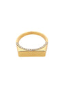 Block Signet ring