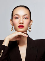 Mini Pearl & Gold Earrings
