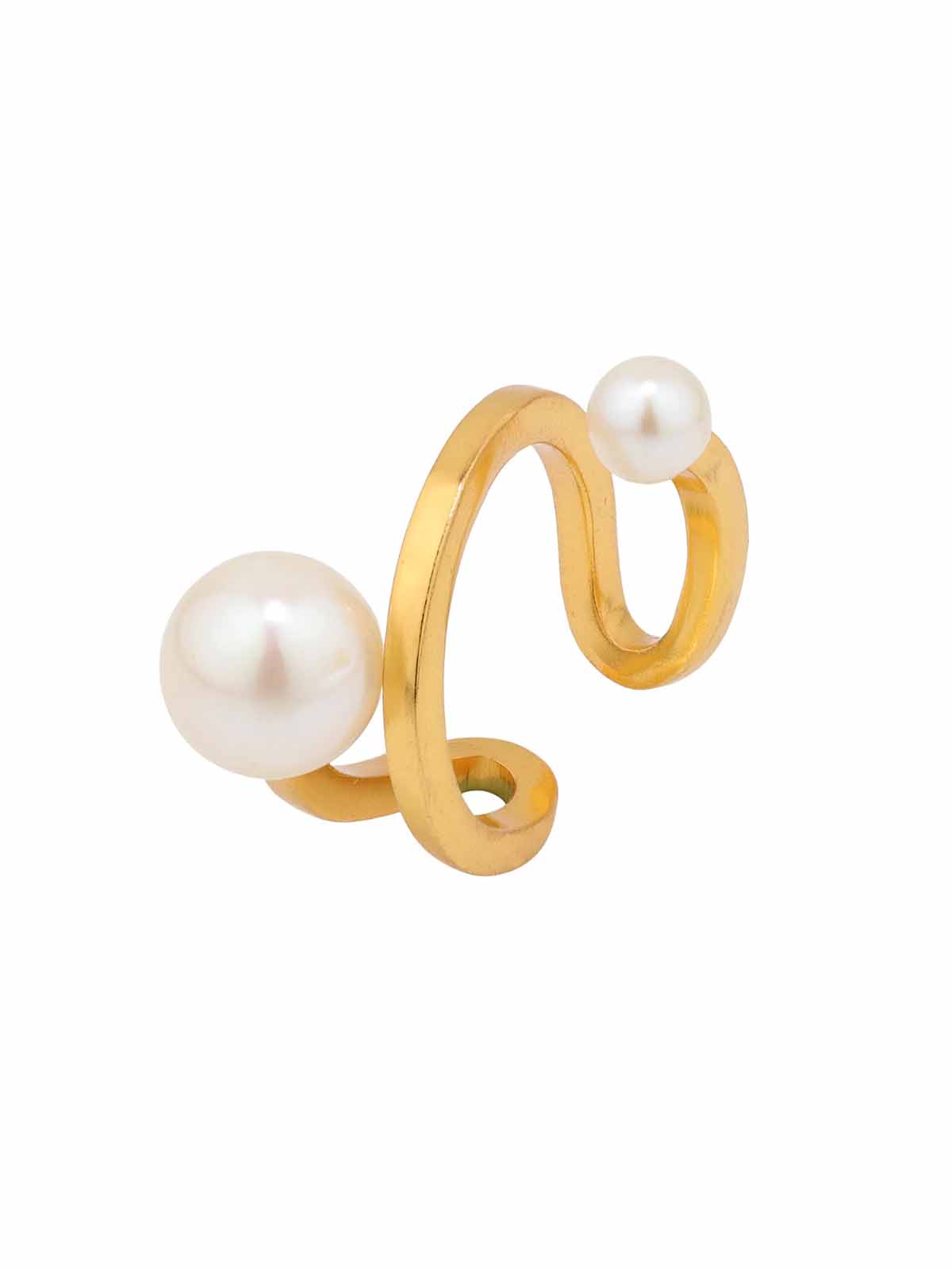 Twisted Pearl Dot Ring