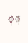 Pearl & Ruby Wildflower Earrings