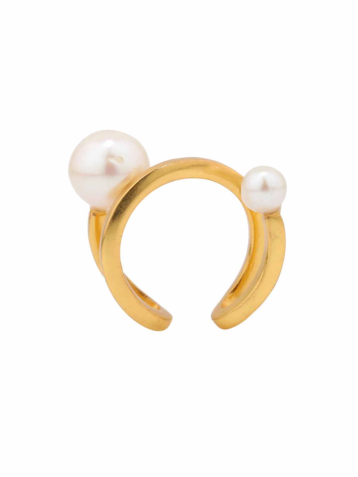 Kangana Ranaut - Twisted Pearl Dot Ring