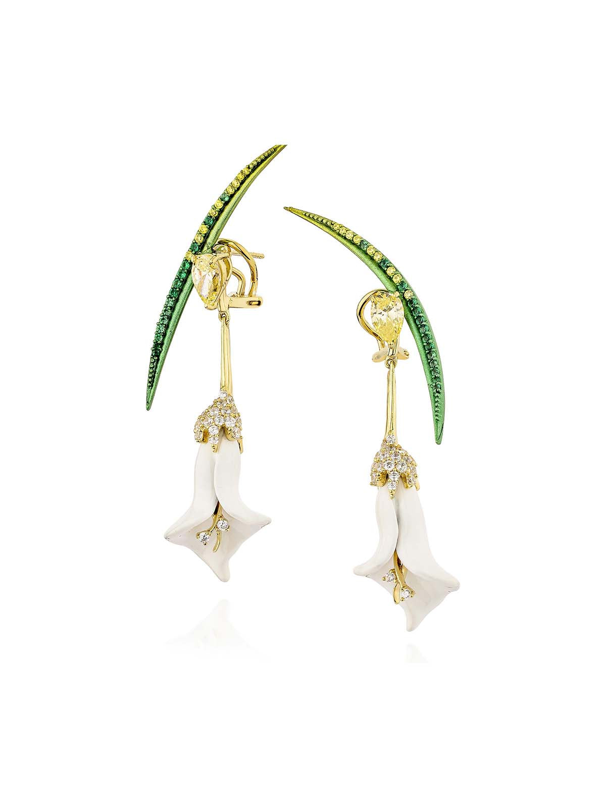 Dream Of A Lily Dangler Earrings