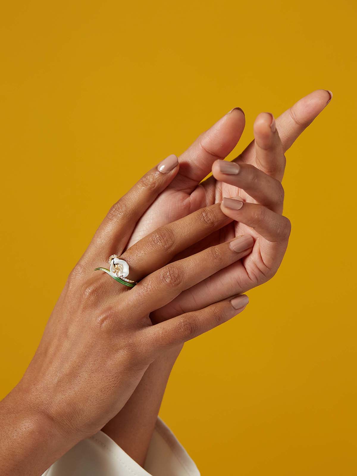 Calla Lily Cocktail Ring