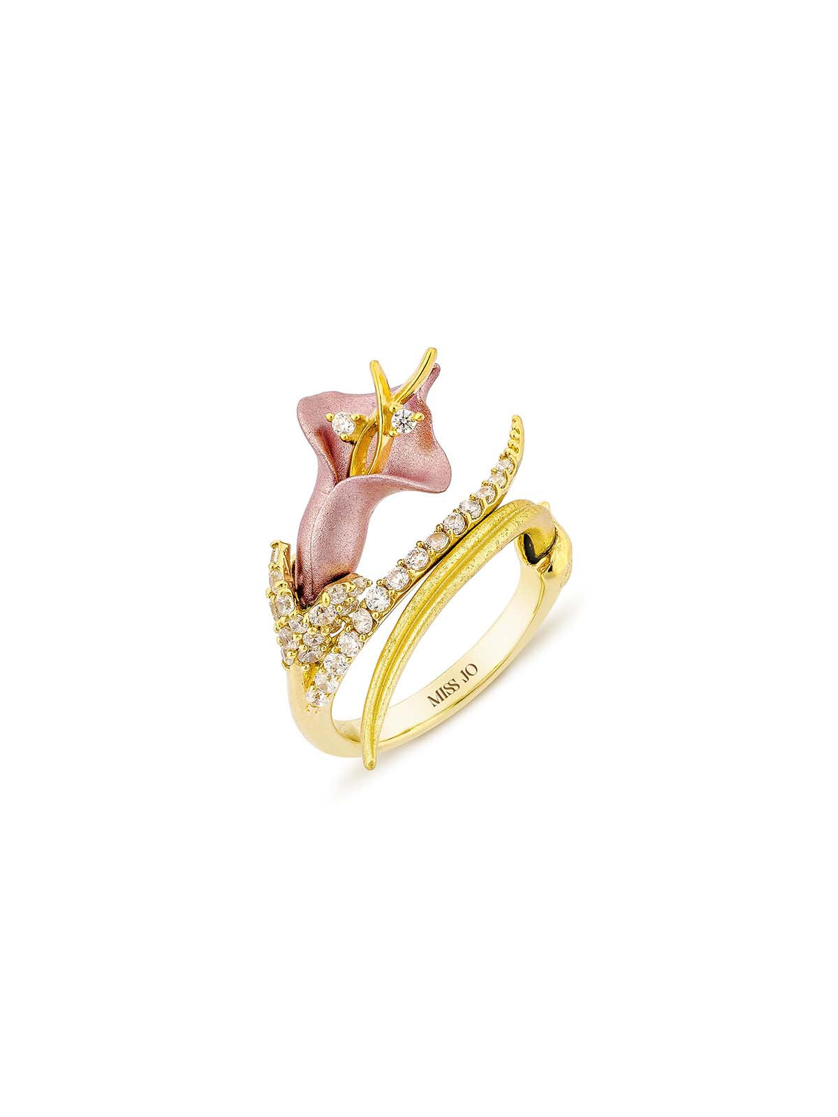 Calla Lily Cocktail Ring