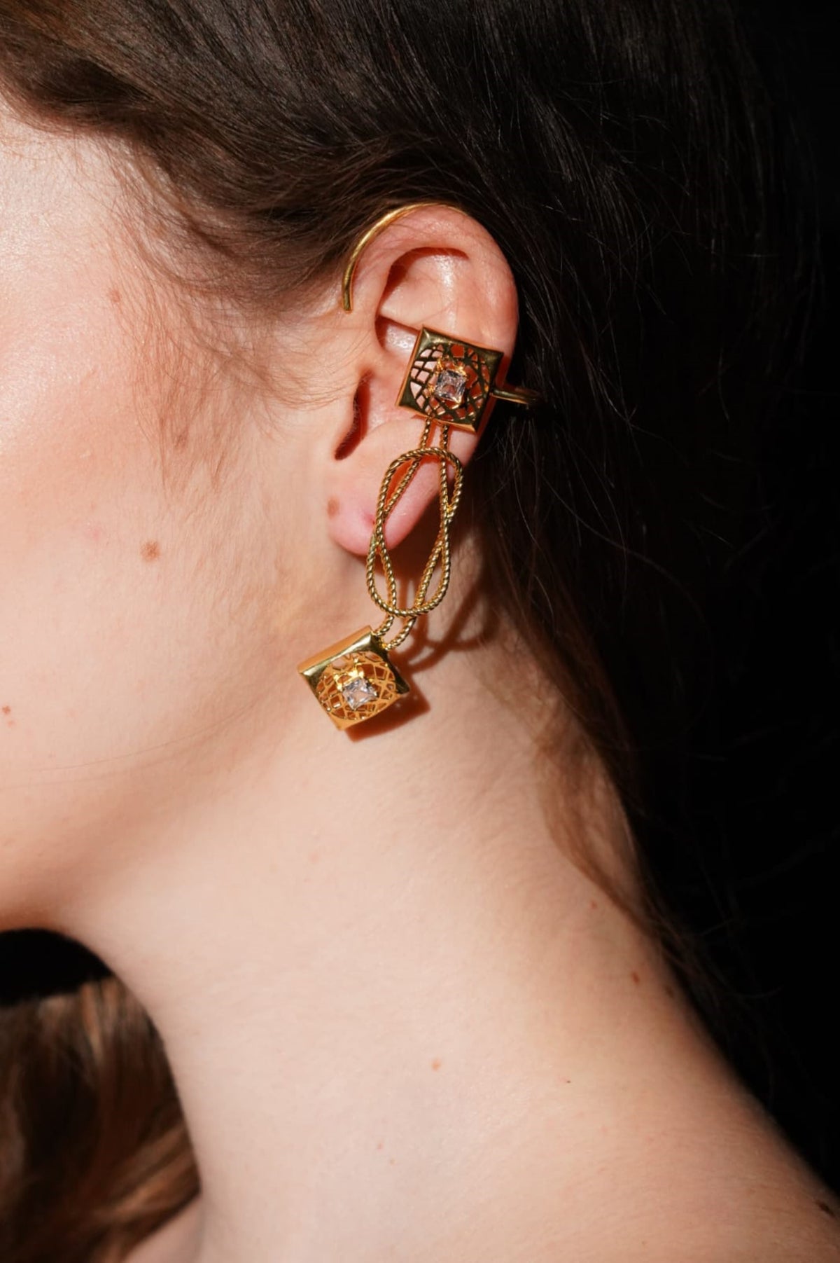Signal Knot Statement Earrings