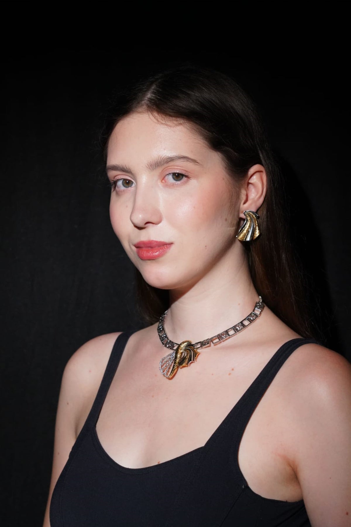 Knife Edge Statement Necklace