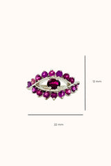 Rhodolite Evil Eye Ring