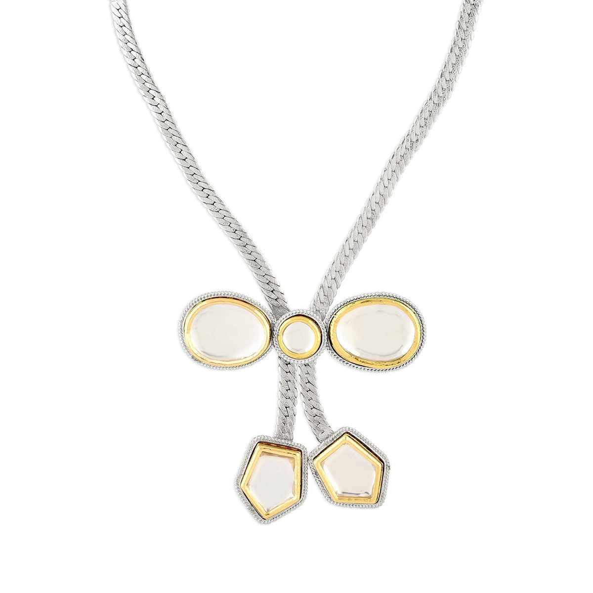 Polki Bow Necklace