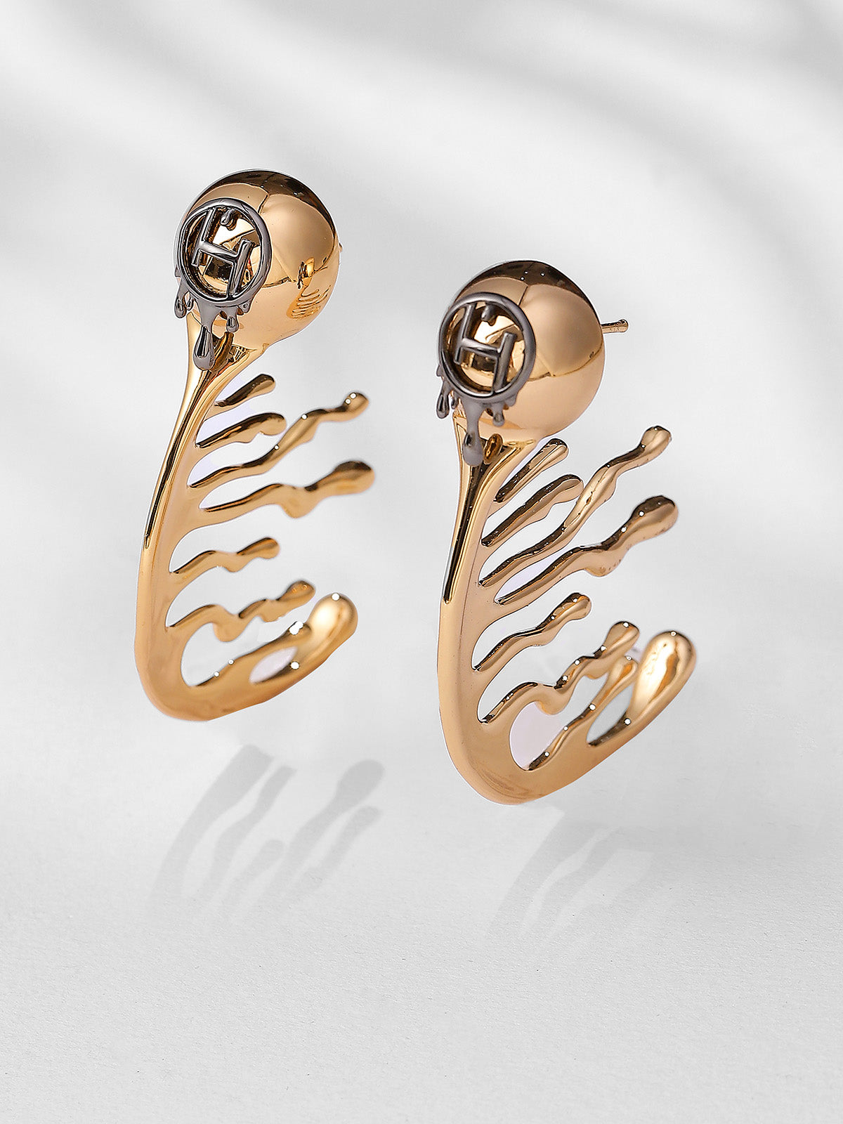 Half Hoop Drip Earrings